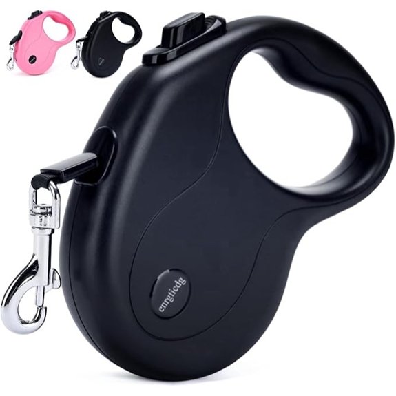 Enrgticdg 16ft Retractable Dog Leash (Charcoal)