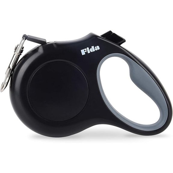Fida 16ft Retractable Dog Leash Tangle‑Free Black