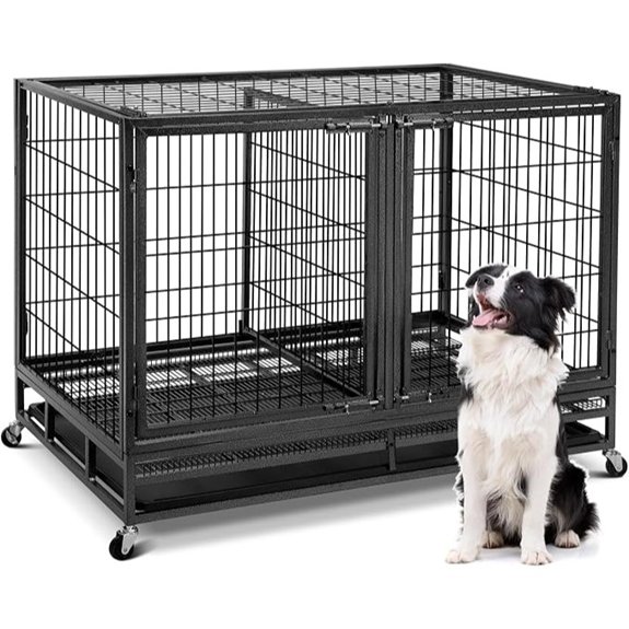 48 inch stackable dog crate