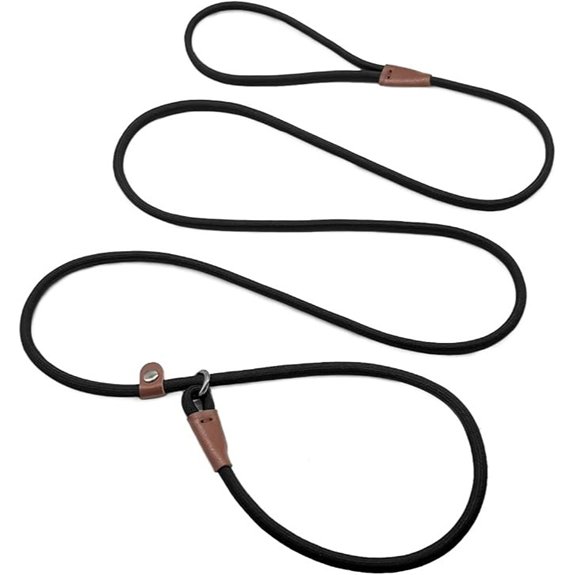 MayPaw Slip Lead Dog Leash 7ft x 1/4 Rope Control Leash for Dogs No Pull