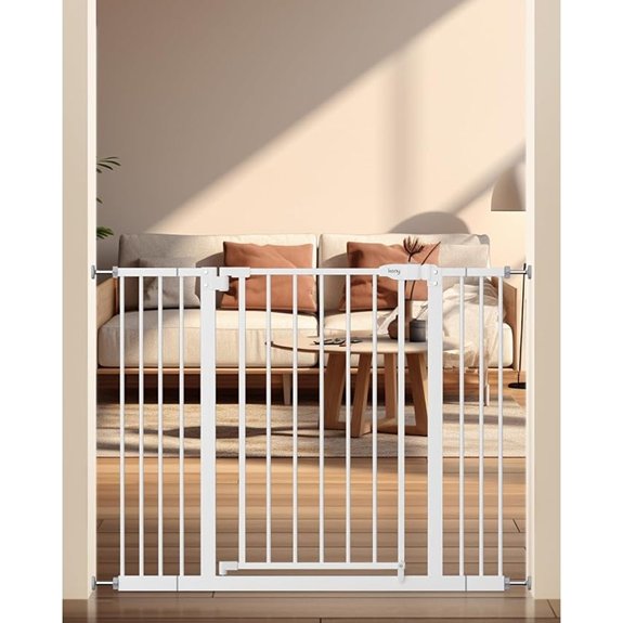 keny 29-42.5 Baby Gate for Stairs Auto Close Safety Dog Gate