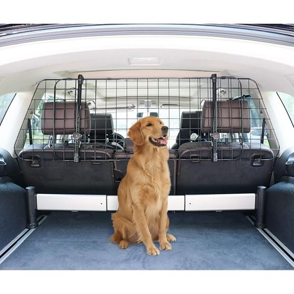 Amazon Basics Adjustable Dog Car Barrier (Black)