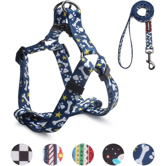 QQPETS Adjustable Dog Harness Leash Set (S14‑20)
