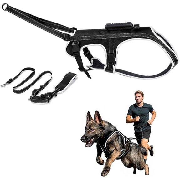 Hands‑Free Dog Harness & Leash Set Adjustable No‑Pull