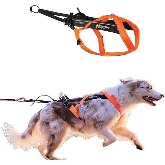 Freemotion 5.0 Adjustable Dog Pulling Harness Orange/Black Size 6