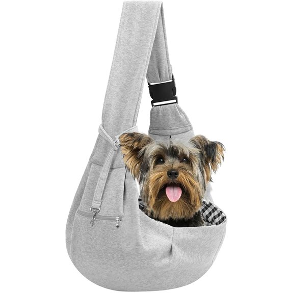 Adjustable Dog Sling Carrier with Pocket Puppy Carrier for Small Dog & Cat