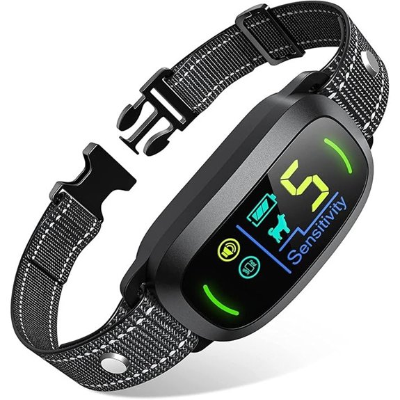 adjustable sensitivity dog collar