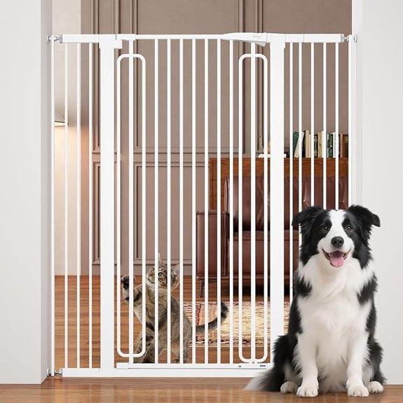 keny 51 Extra Tall Pet Gate 29.7-46 Wide Adjustable Cat Gate