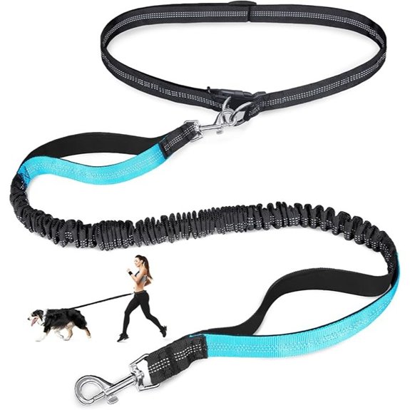 Laqibak Hands Free Dog Leash,Adjustable Waist Leash for Dog,4.2-6.7 Feet