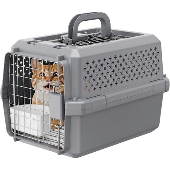 RIZZARI Airline-Approved Pet Carrier: Hard-Sided Crate for Cats & Dogs