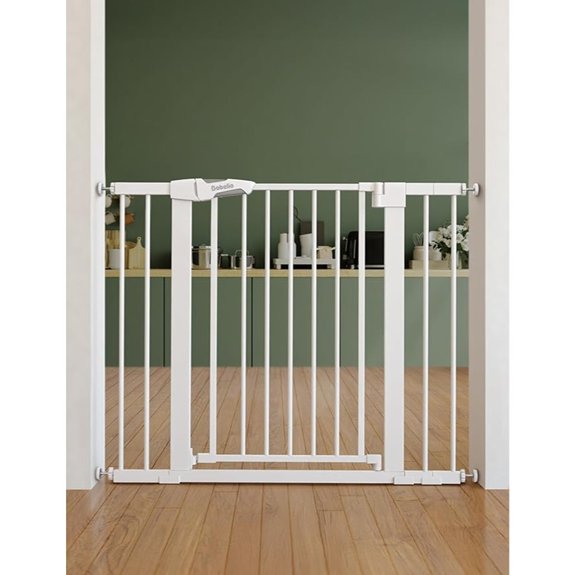 Babelio 26-40 Pressure Mounted Baby Gate for Stairs PressGuard Dog Gate