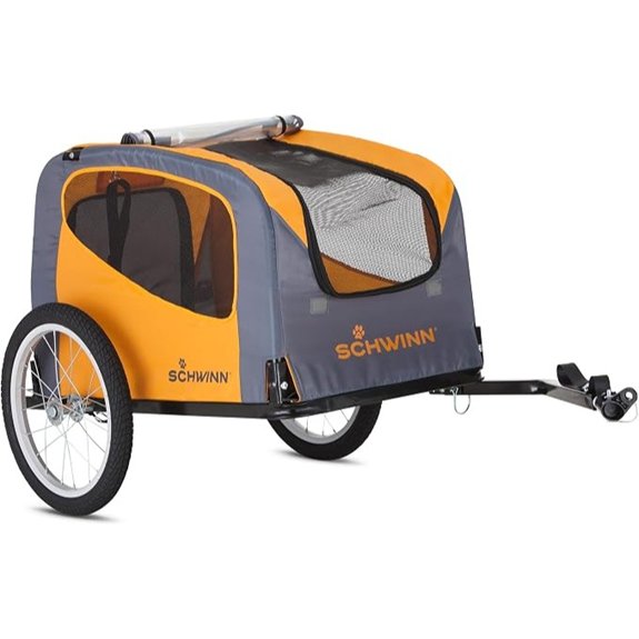 Schwinn Rascal Bike Pet Trailer Up to 50 lb Orange/Grey