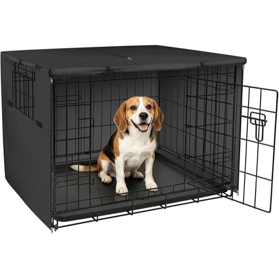 Explore Land Dog Crate Cover 36 inches Black