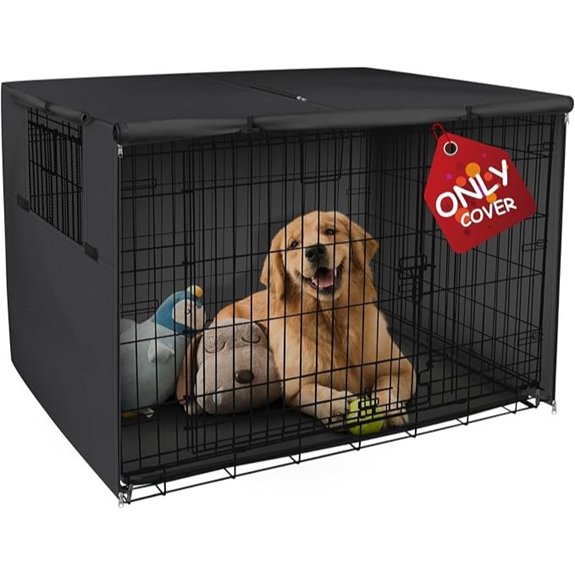 Explore Land Dog Crate Cover 42 inches Black