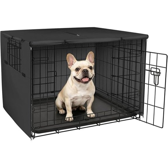 Explore Land Dog Crate Cover 30 inches Black