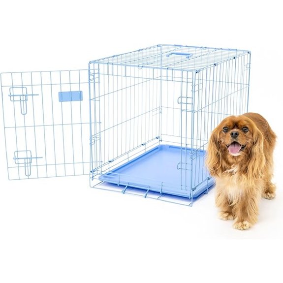 Carlson Compact Secure Deluxe Blue Dog Crate