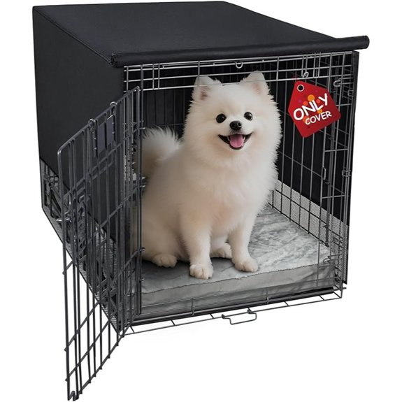 Explore Land Breathable Dog Crate Cover 24 inches (Black)