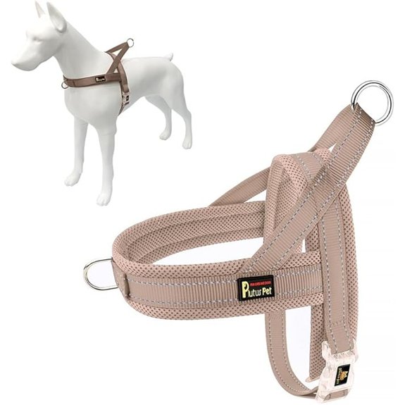Plutus Pet No Pull Dog Harness with Front Clip Breathable Mesh Padded