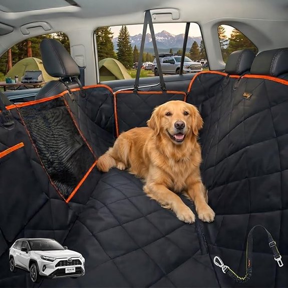 Luxury Dog Car Seat Hammock Breathable Mesh Waterproof