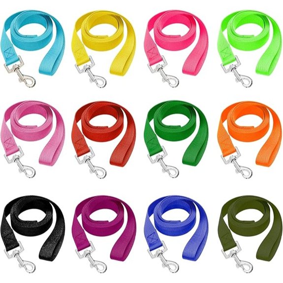 12 Pack Bulk Dog Leashes 6FT Pet Lead Leash with Swivel Hook