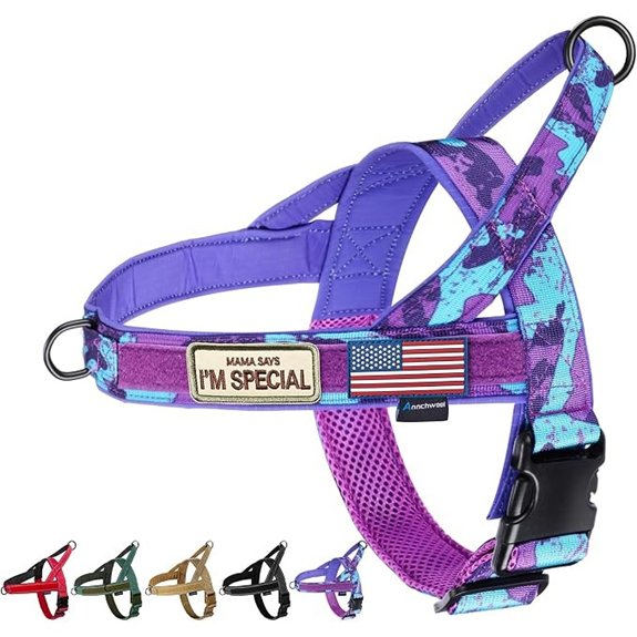 Annchwool No Pull Dog Harness with Soft Handle