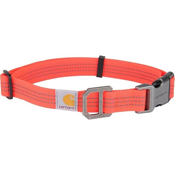 Carhartt Dog Collar Coral Glow L