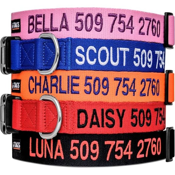 custom embroidered dog collar