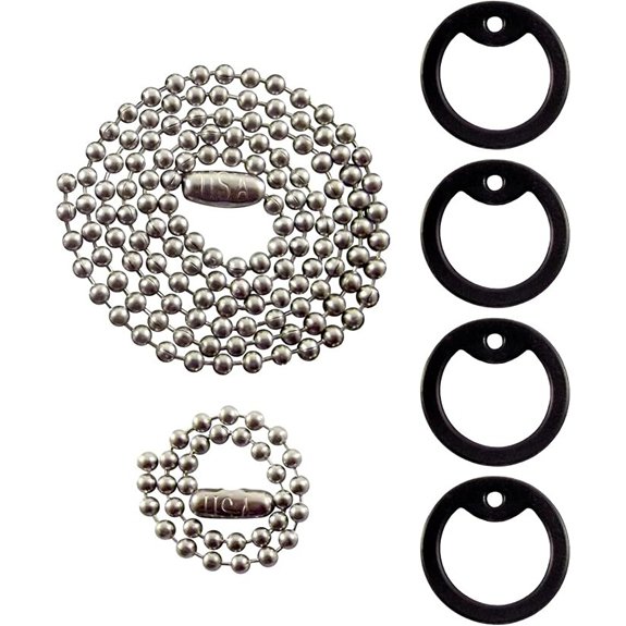 US Military Dog Tag Kit with Custom Chains & Silencers