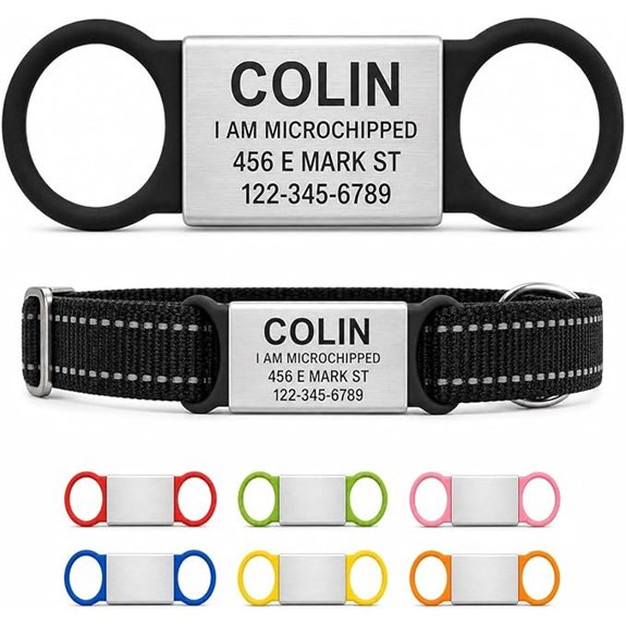 Personalized Silent Engraved Dog & Cat ID Tag