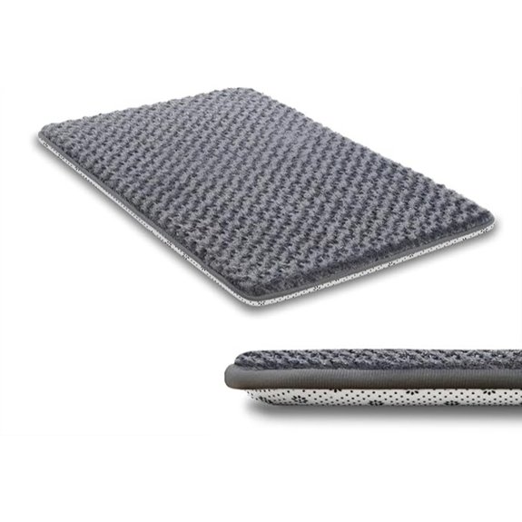 Dog Bed for Crate Pad High Resilience Foam Crate Mat Bed 35x22 Dark Grey