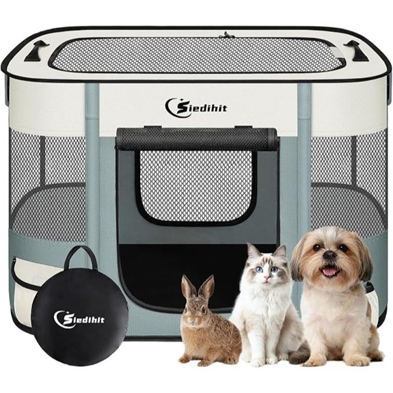 Siedihit 28 Dog Playpen,Cat Puppy Pen Pet Portable Crate Indoor Outdoor