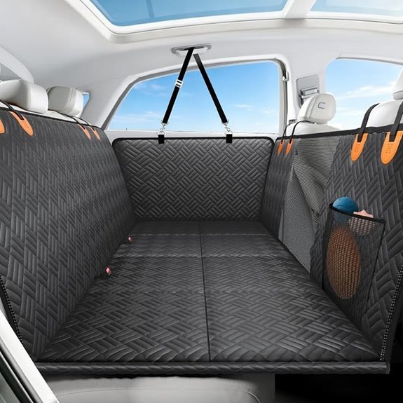 Dog Car Seat Cover for Back Seat Hard Bottom Back Seat Extender for Dog