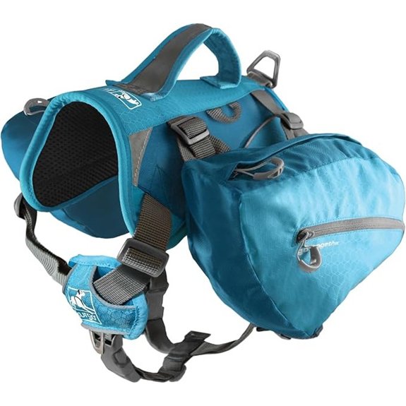 Kurgo Baxter Dog Backpack Harness Coastal Blue