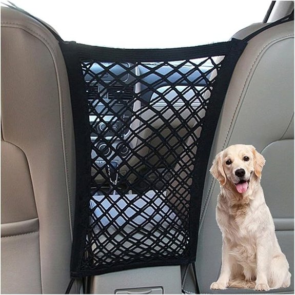DYKESON Dog Car Net Barrier with Mesh Organizer