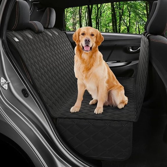 Dog Car Seat Cover for Back Seat Dog Hammock for Car SUV Truck & Tesla