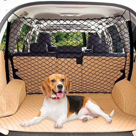 Dog Car Barrier Net – Back Seat Divider for SUVs & Trucks