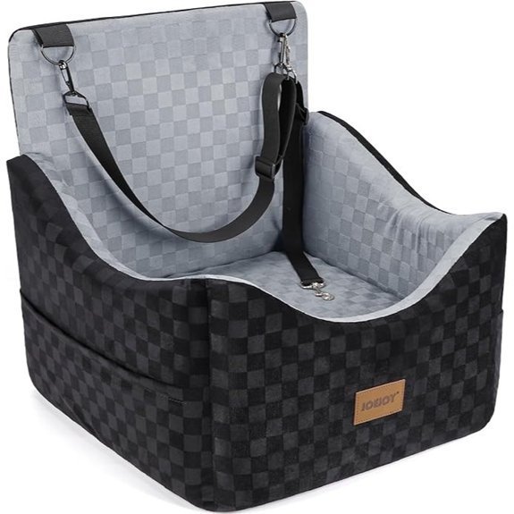 JOEJOY Elevated Dog Car Seat with Memory Foam