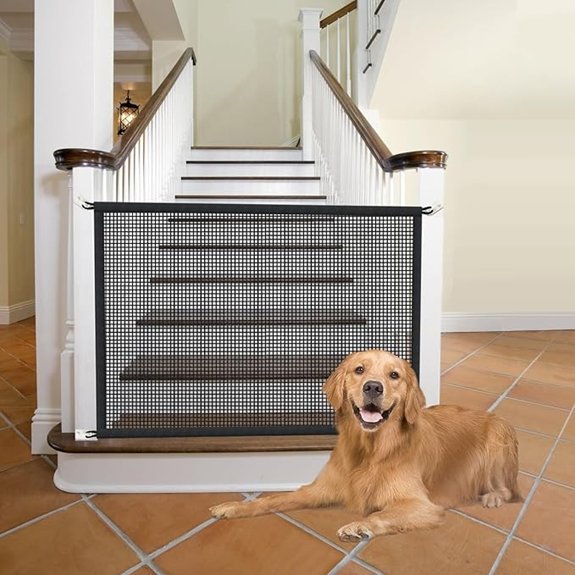 Cupount Dog Screen Mesh Gate for House Stairs and Doorways 29 x 38 in