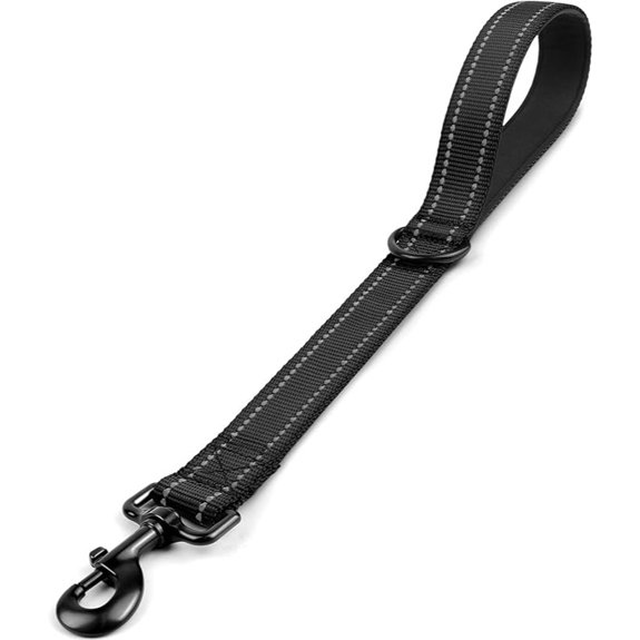 Joytale Short Dog Leash for Close Control & Training 18 Black