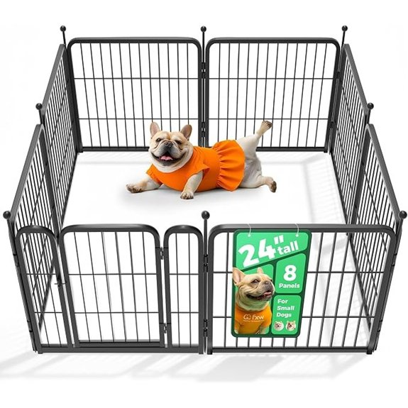 FXW Rollick Dog Playpen Indoor Yard & RV Camping 24 H 8 Panels