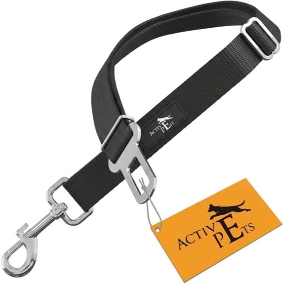 Active Pets Black Car Seat Belt for Dogs (18-24)