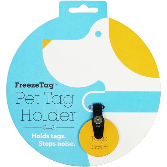FreezeTag Dog Tag Silencer and Connector One Size Graphite