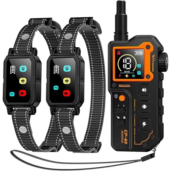 AI Dog Shock Collar 2 Dogs Remote Waterproof Training