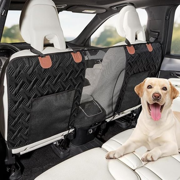 Dog Car Barrier,Car Divider Net for Dogs,Pet Barrier with Organizer