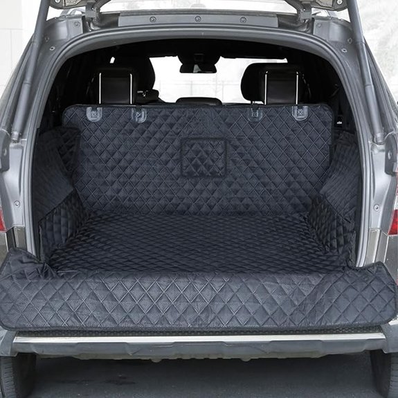 PETICON SUV Cargo Liner for Dogs Trunk Cover with Bumper Flap Protector