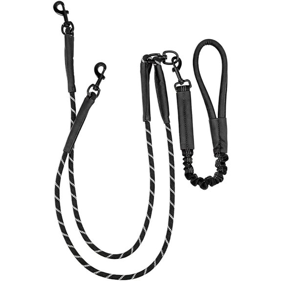 Pieviev Double Dog Leash for 2 Medium&Large Dogs Longer Coupler No Tangle