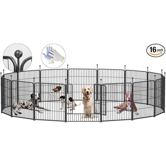 Heavy Duty Folding Dog Playpen with Door (32)