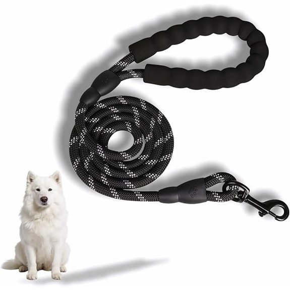 Heavy Duty Dog Leash 6ft Padded Reflective Handle