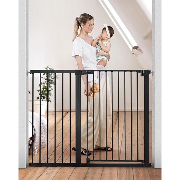 COMOMY 36 Extra Tall Baby Gate for Stairs Fits 29.5 to 48.8 Openings