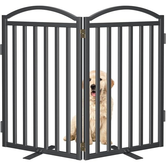 Malier Freestanding Dog Gate Extra Wide Foldable